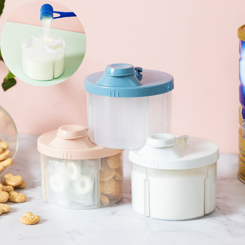 Food Snacks For Kids - 4ตารางแบบพกพาที่เก็บอาหารสำหรับเด็กกล่อง Essential ธัญพืชนมผงทารกกล่องขนมสำหรับเด็กคอนเทนเนอร์