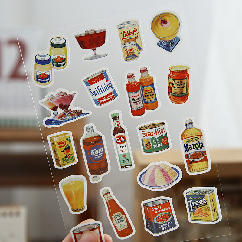 Junk Food Snacks - สติกเกอร์อาหารน่ารัก สไตล์สวยงาม สำหรับตกแต่งขนม ซอส อาหาร สมุดบันทึก