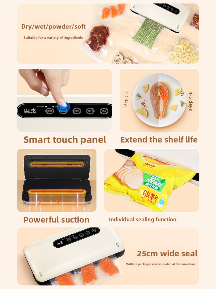 เครื่องซีลสูญญากาศขนาดเล็กแบบอ - Food With Snacks บทวิจารณ์และราคา
