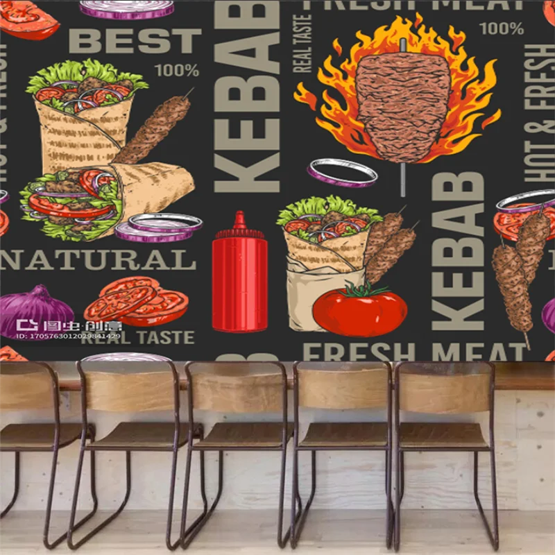 วอลล์เปเปอร์พื้นหลังร้านอาหารแ - Food Snacks Background บทวิจารณ์และราคา
