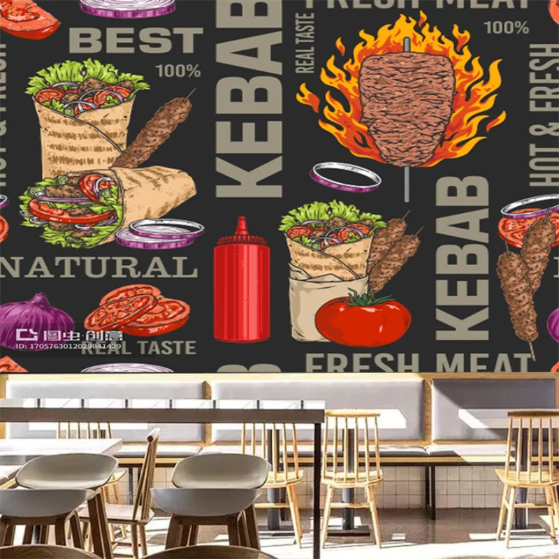 วอลล์เปเปอร์พื้นหลังร้านอาหารแ - Food Snacks Background บทวิจารณ์และราคา