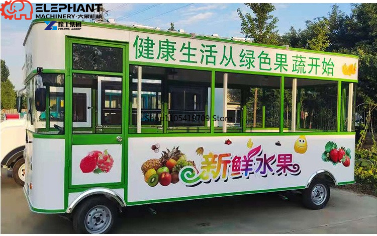 รถพ่วงขายอาหารแบบเร็วทรงสี่เหล - Food Snacks Business บทวิจารณ์และราคา