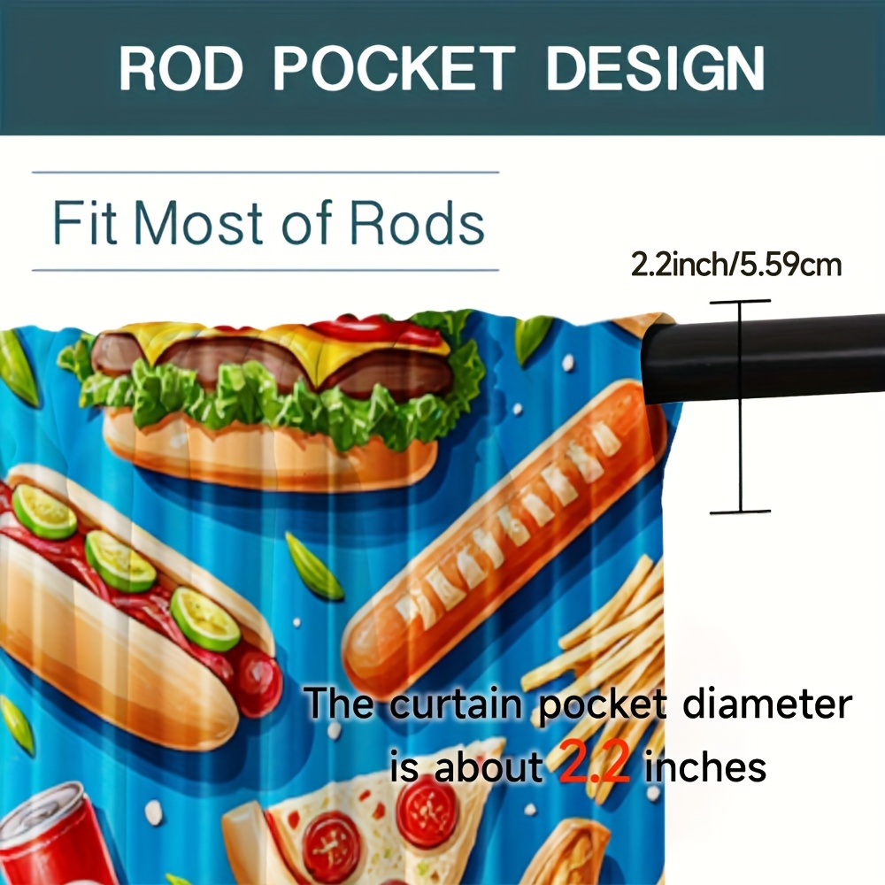 อาหารจานด่วน เบอร์เกอร์ พิซซ่า - Food Snacks Background บทวิจารณ์และราคา