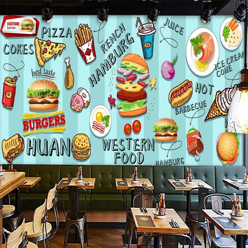 วอลล์เปเปอร์ 3D แบบกำหนดเอง วา - Food Snacks Background บทวิจารณ์และราคา