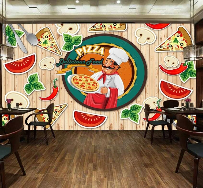 Custom พิซซ่าอาหารจิตรกรรมฝาผน - Food Snacks Background บทวิจารณ์และราคา