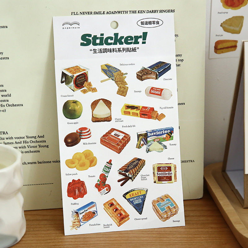 สติกเกอร์อาหารน่ารัก สไตล์สวยง - Junk Food Snacks บทวิจารณ์และราคา